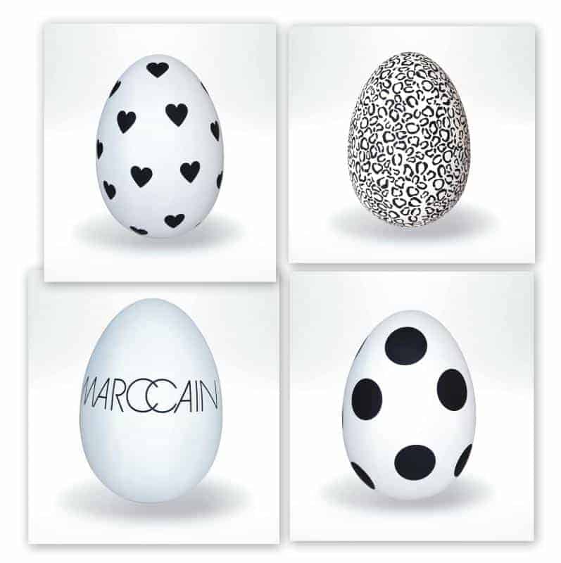 Œufs de Pâques 3 Wielkie jaja wielkanocne - dekoracja świąteczna