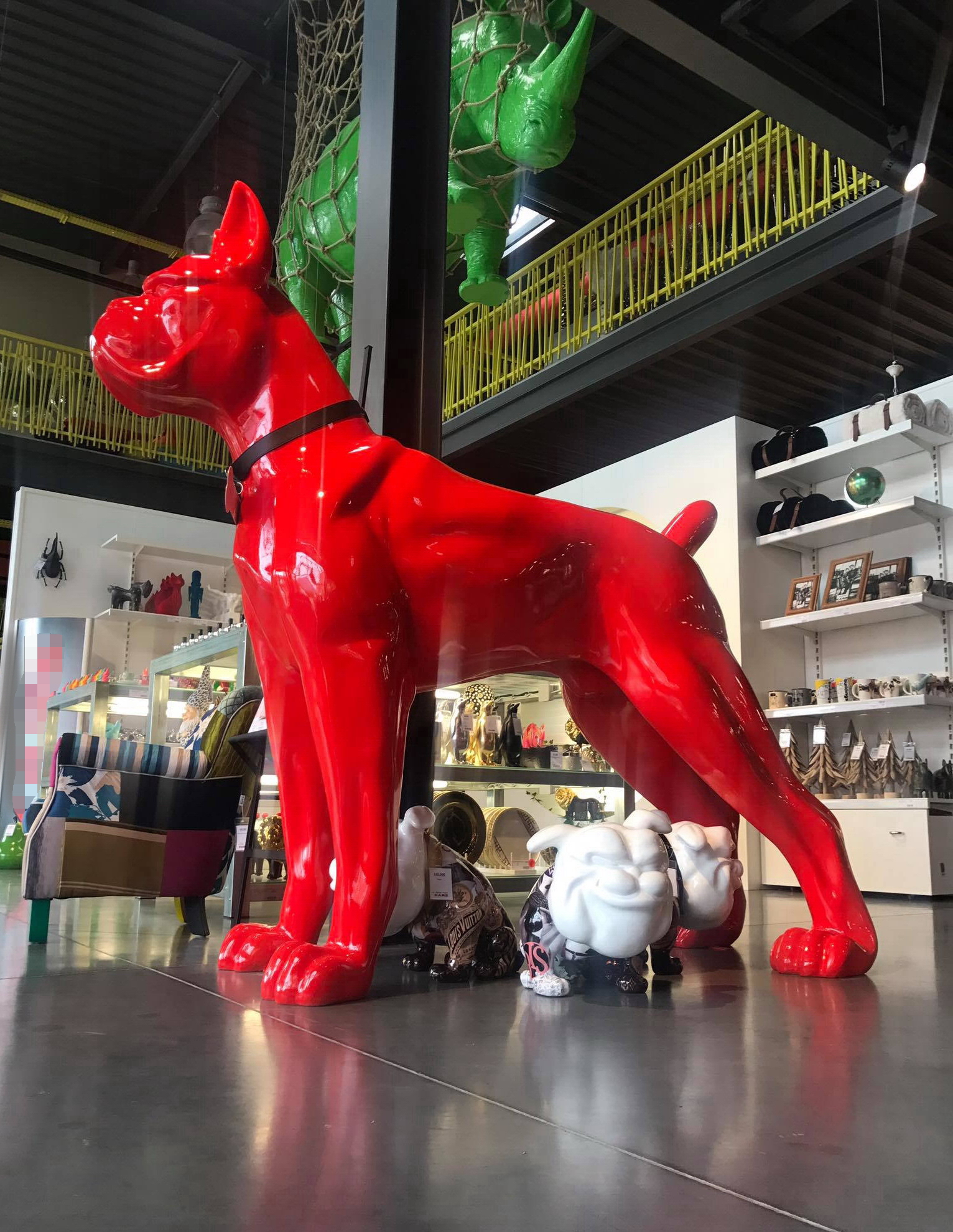 Duża figura pies bokser - wersja jednokolorowa 1 Duża figura pies bokser - wersja jednokolorowa