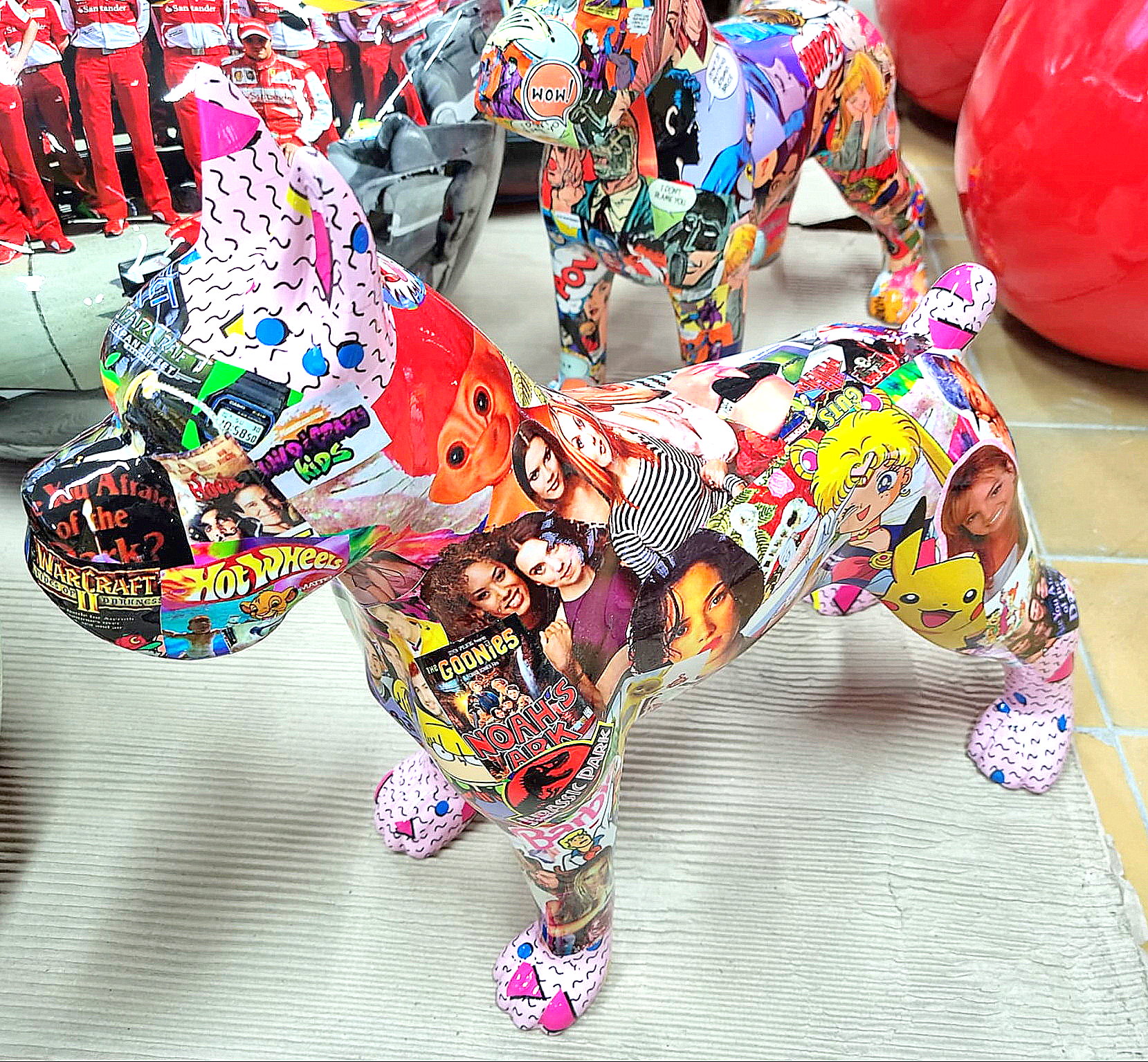 Figura dekoracyjna pies Bokser średni stojący 5 Figura dekoracyjna pies Bokser średni stojący