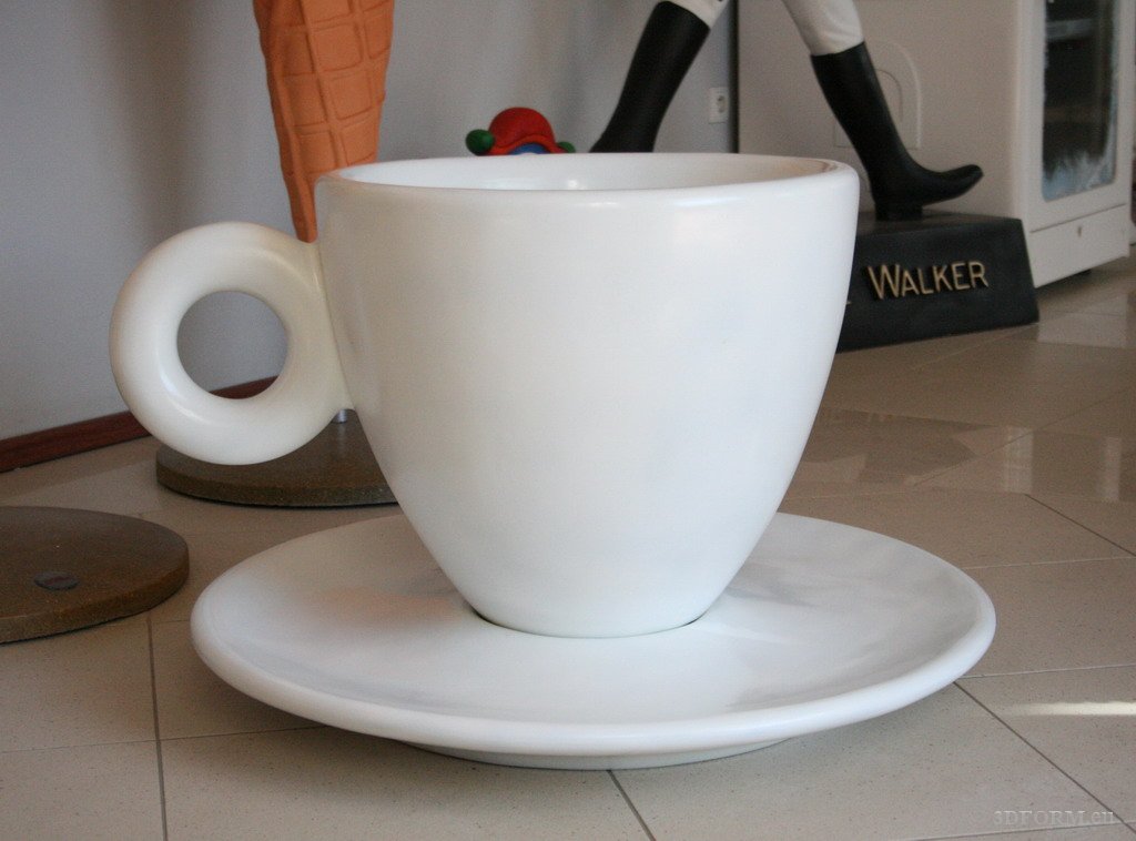 Figure publicitaire, tasse en stratifié. 2 Figura reklamowa, filiżanka z laminatu