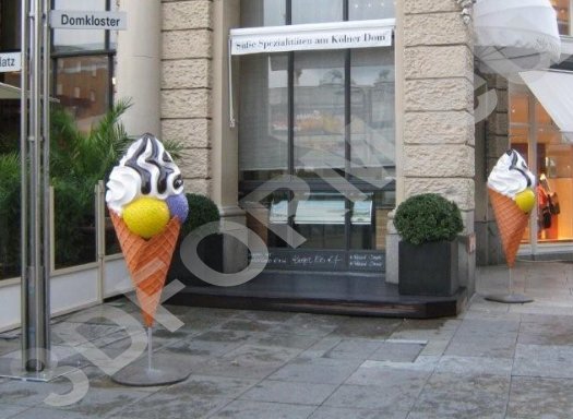 Grande figurine publicitaire de glace dessert. 3 Duża figura reklamowa Deser Lodowy