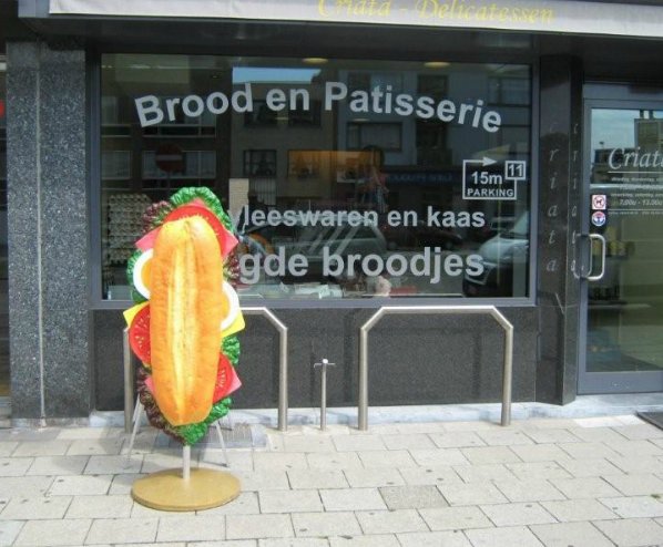 Figura publicitaire, Sandwich 6 Reklamowa figura, Kanapka / sandwicz