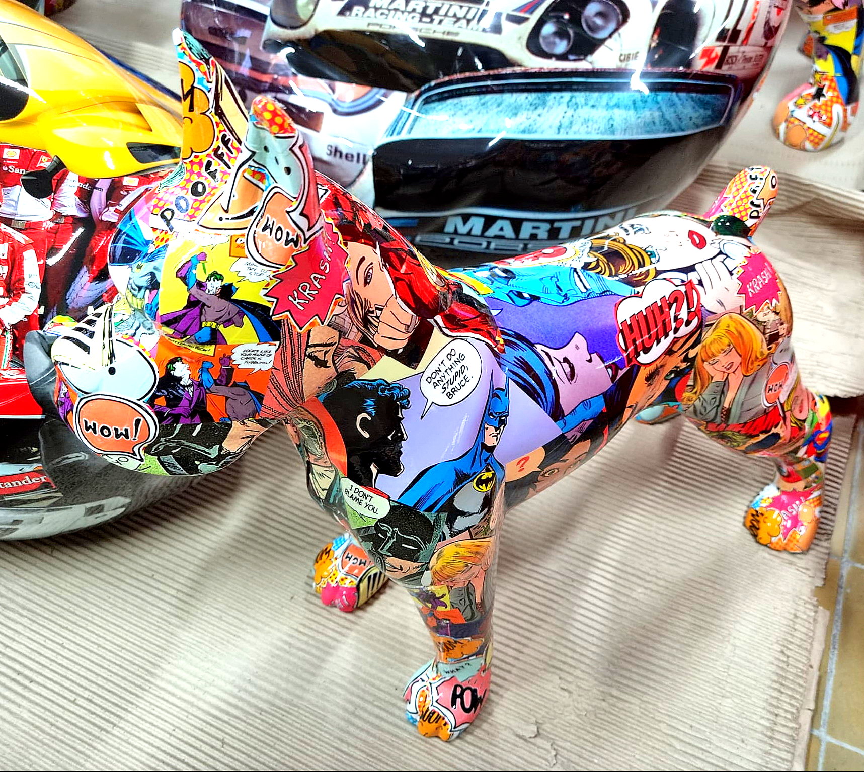 Figura dekoracyjna pies Bokser średni stojący 6 Figura dekoracyjna pies Bokser średni stojący