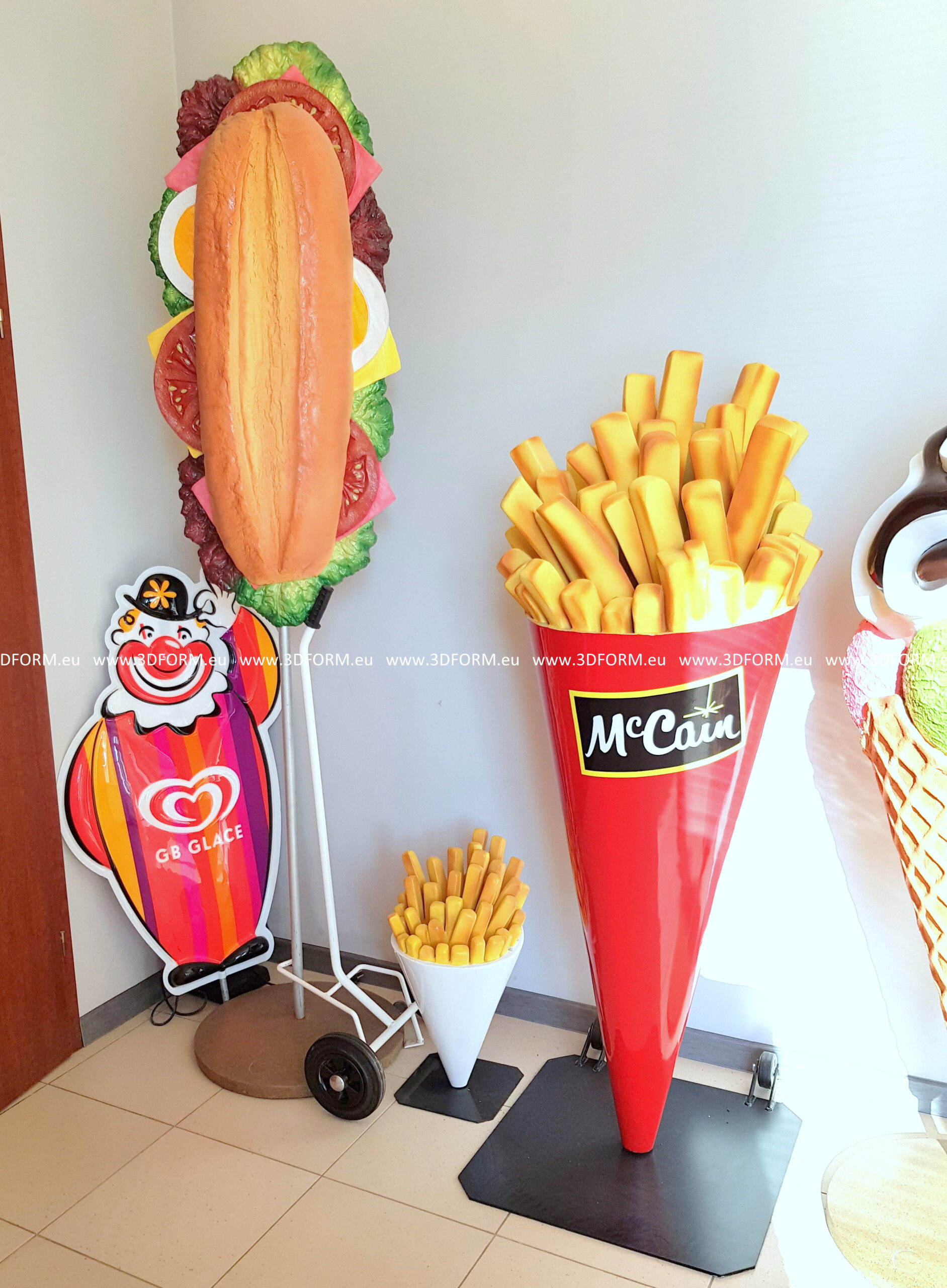 Figura publicitaire, Sandwich 7 Reklamowa figura, Kanapka / sandwicz