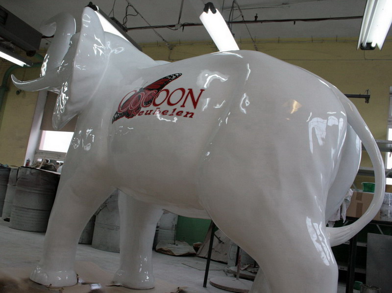 Figura 3D - słoń naturalnej wielkości 5 Figura 3D - słoń naturalnej wielkości