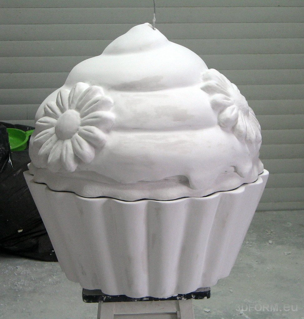 Figurine publicitaire 3D - cupcake 4 Reklamowa figura 3D - babeczka / cupcake