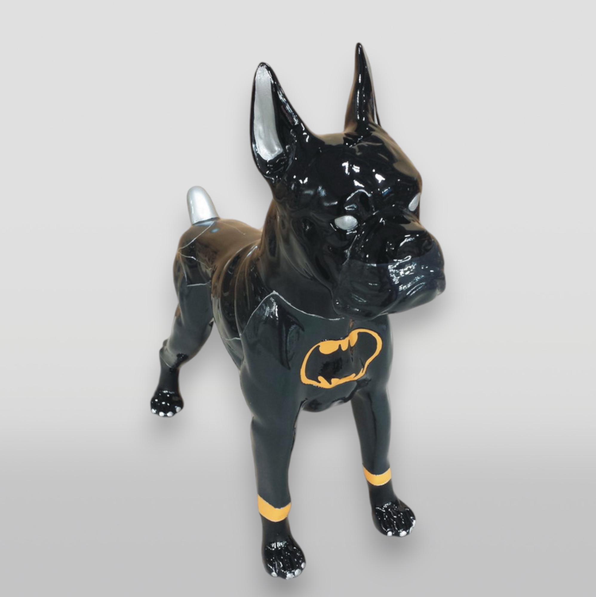 Figura dekoracyjna pies Bokser średni stojący 3 Figura dekoracyjna pies Bokser średni stojący