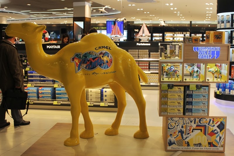 Maquette mobile de chameau 1 wielbłąd reklamowy w centrum handlowym