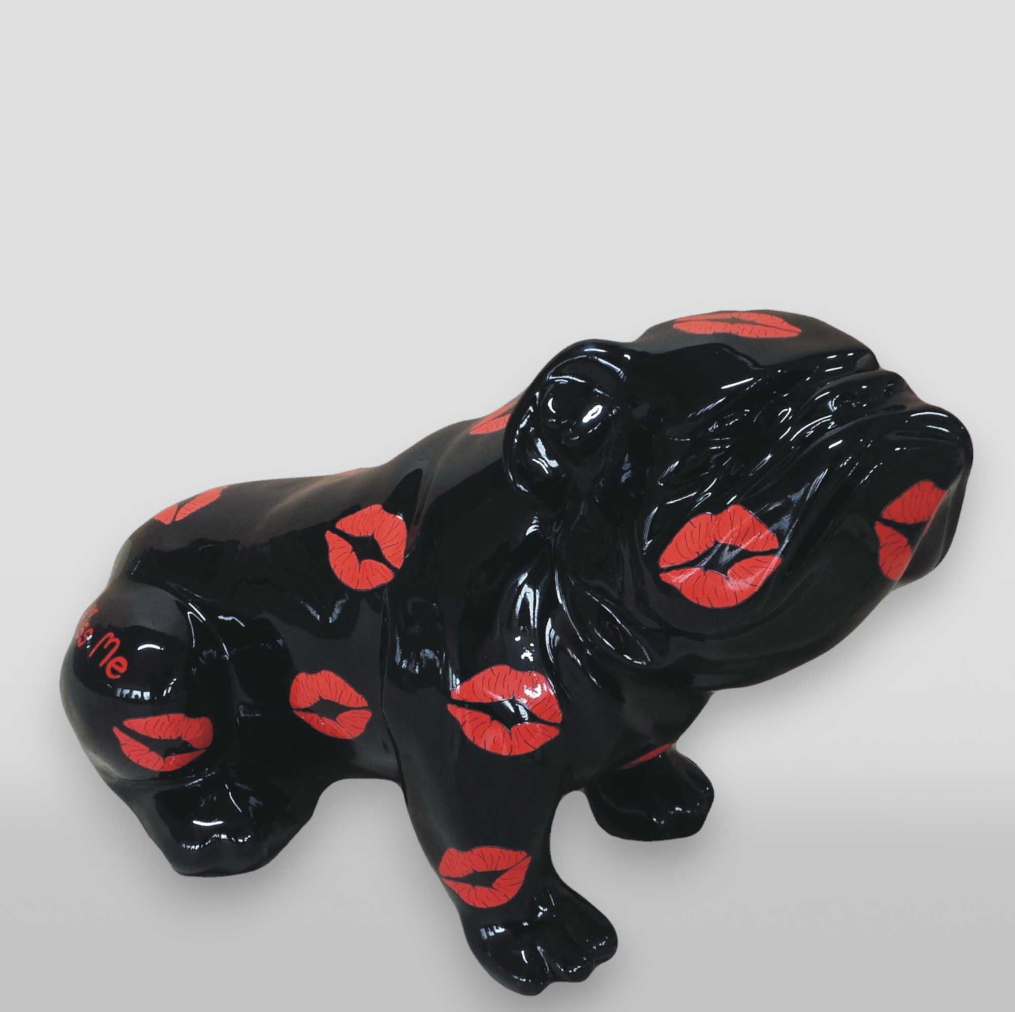 pies Figura dekoracyjna 3D - Bulldog siedzący średni 3 pies Figura dekoracyjna 3D - Bulldog siedzący średni