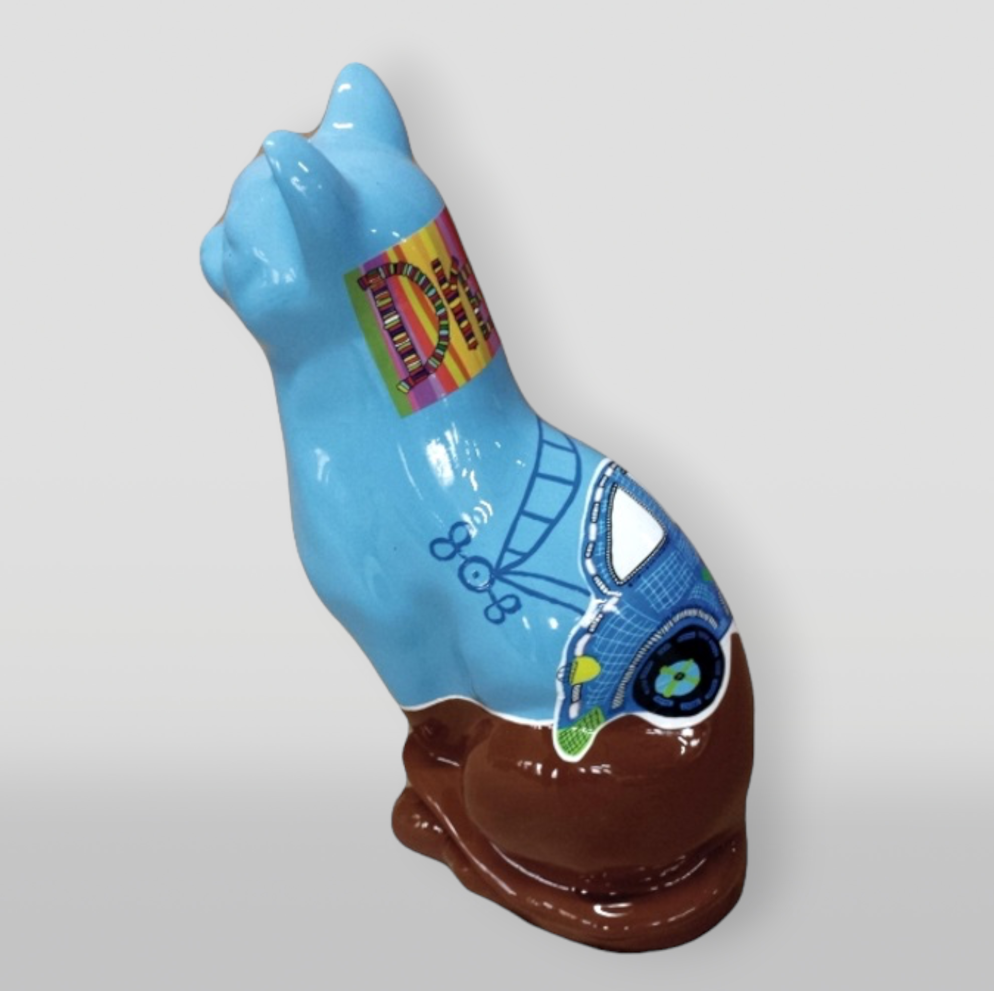 Figurka dekoracyjna z żywicy - Mały kot siedzący 1 Figurka dekoracyjna z żywicy - Mały kot siedzący