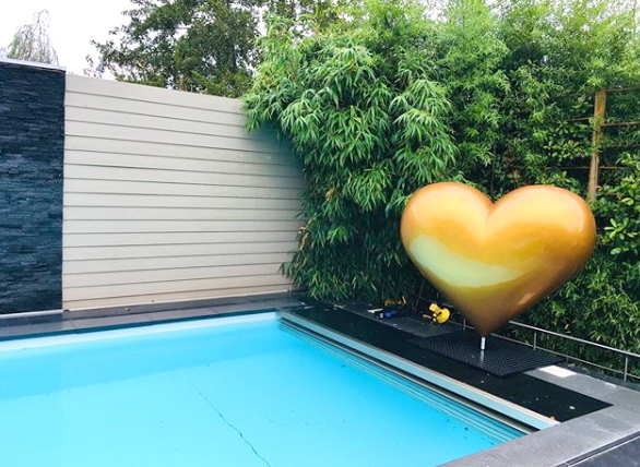 Figurine décorative Grand Cœur, monochrome 4 Figura dekoracyjna Serce duże, jednokolorowe