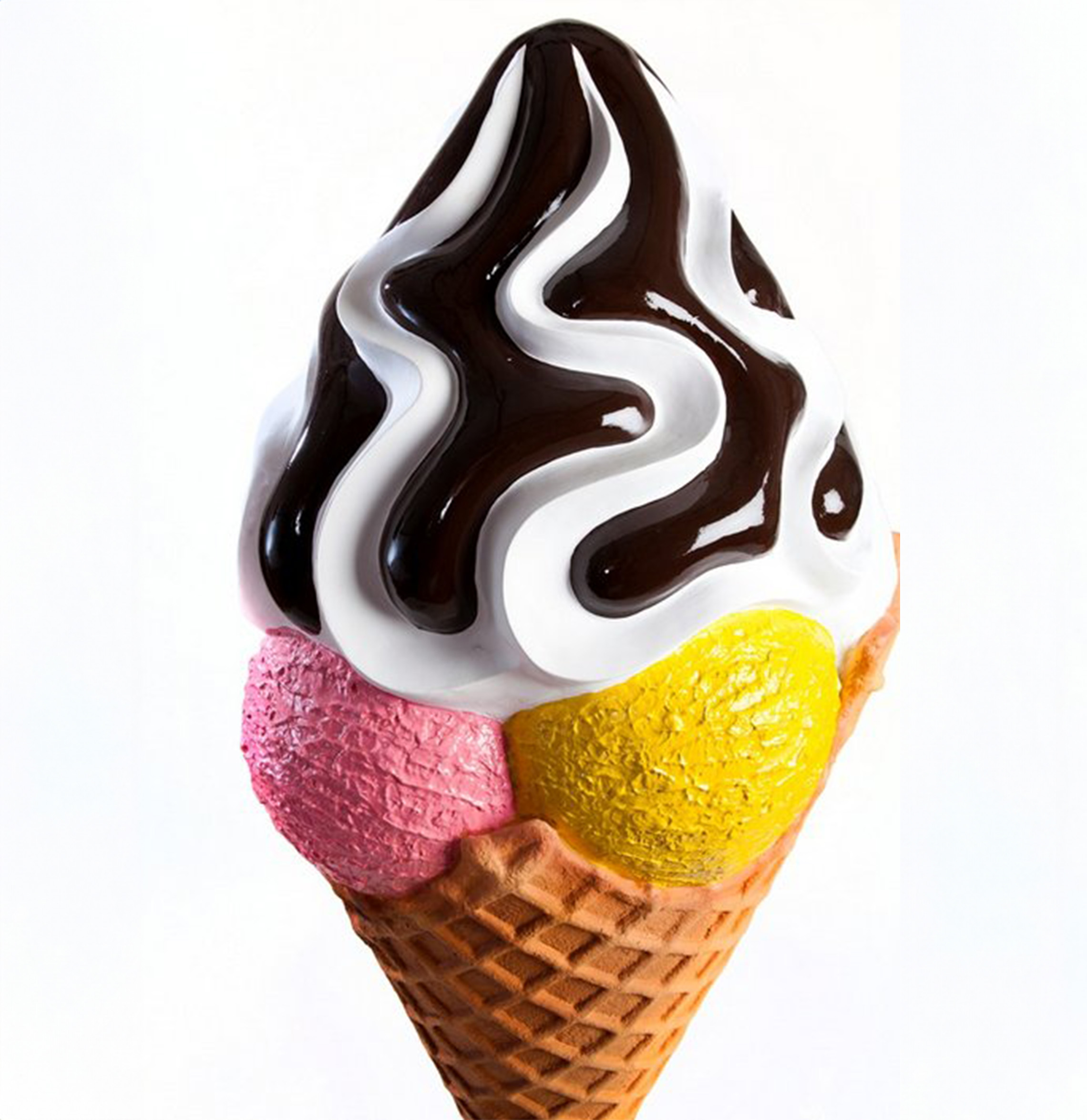 Grande figurine publicitaire de glace dessert. 2 Duża figura reklamowa Deser Lodowy