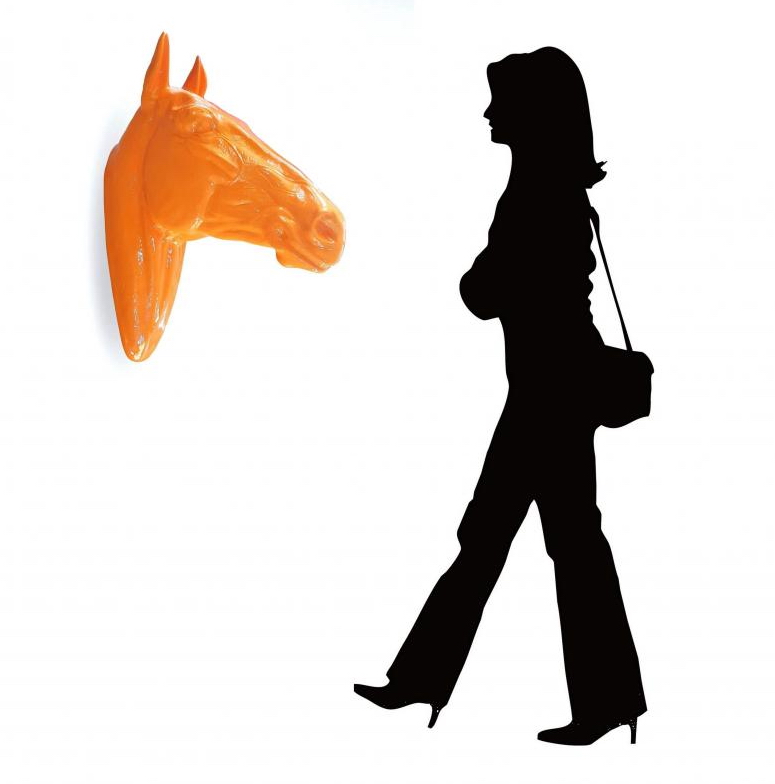 Dekoracyjna głowa konia - figura 3D do zawieszenia. 3 Dekoracyjna głowa konia - figura 3D do zawieszenia.