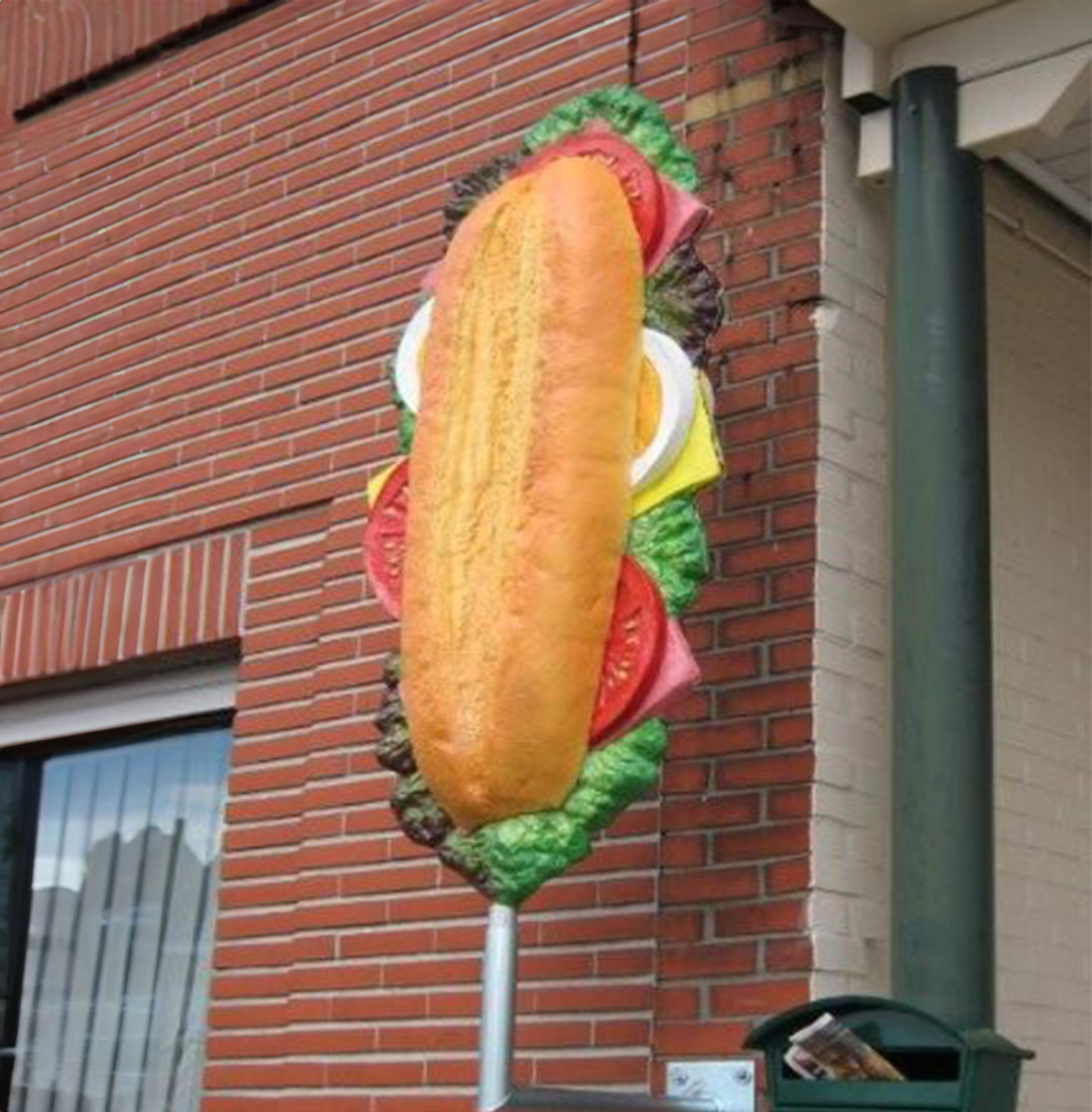 Figura publicitaire, Sandwich 1 Reklamowa figura, Kanapka / sandwicz