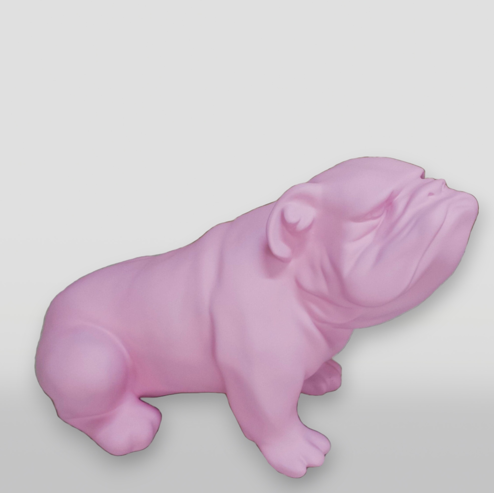 pies Figura dekoracyjna 3D - Bulldog siedzący średni 1 pies Figura dekoracyjna 3D - Bulldog siedzący średni