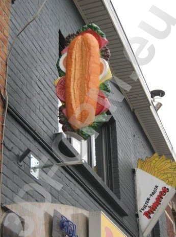 Figura publicitaire, Sandwich 4 Reklamowa figura, Kanapka / sandwicz