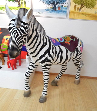 zebra wystrój wnętrz 
