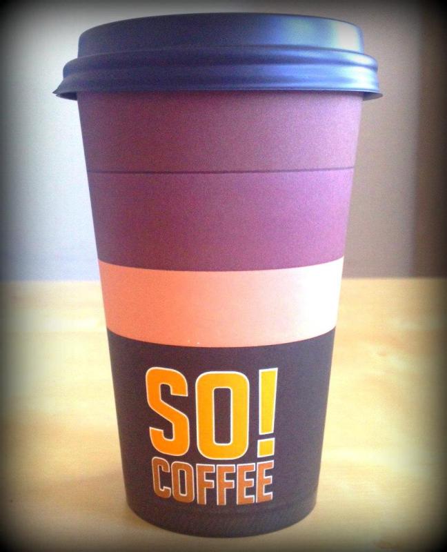 Tasse SO!COFFEE 2 Kubek na kawę z napisami