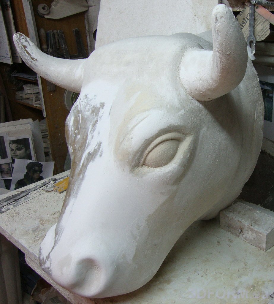 Figura dekoracyjna i reklamowa - łeb byka na ścianę 4 Figura dekoracyjna i reklamowa - łeb byka na ścianę