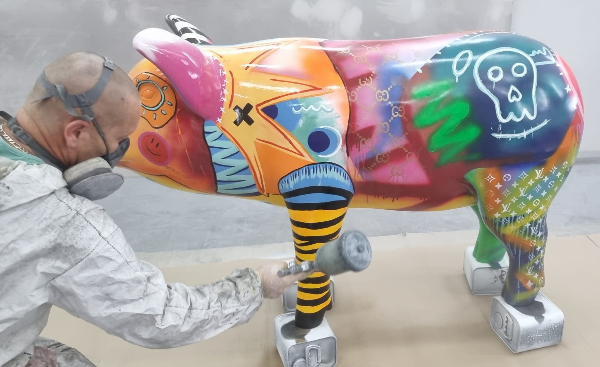 Artystyczna makieta, duża figura świni 3 Artystyczna makieta, duża figura świni