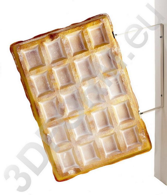 Duża makieta gofra z uchwytem do ściany 1 Duża makieta gofra z uchwytem do ściany