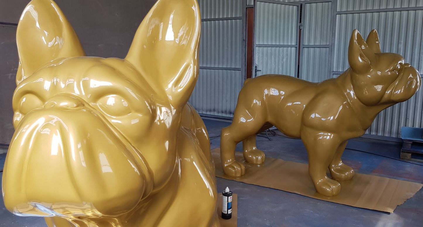 Grand bulldog français - monochrome 2 Duży pies bulldog francuski - jednokolorowy.