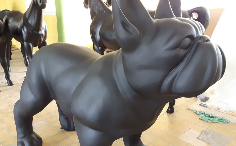 Grand bulldog français - monochrome 5 Duży pies bulldog francuski - jednokolorowy.