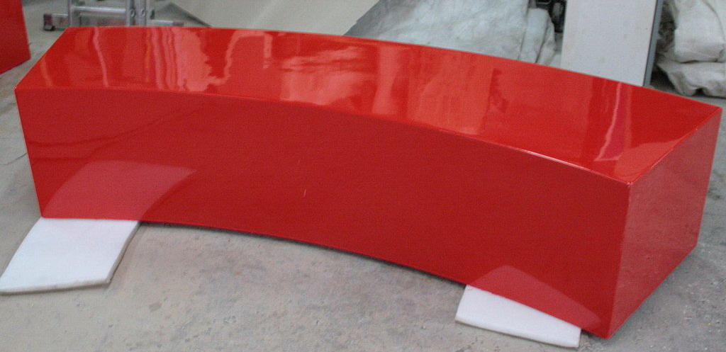 Ławka sześcian z laminatu szklanego 2 Ławka sześcian z laminatu szklanego