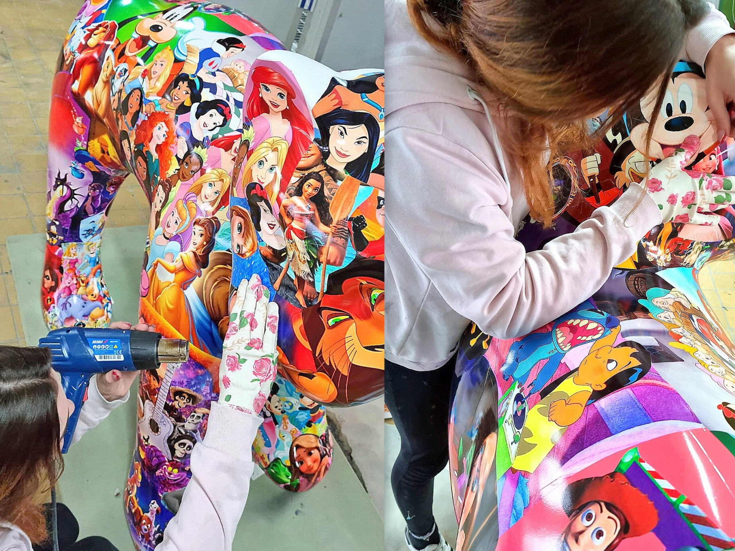 Grande figurine, chat décoratif - pop art 3 Duża figura, dekoracyjny kot - pop art