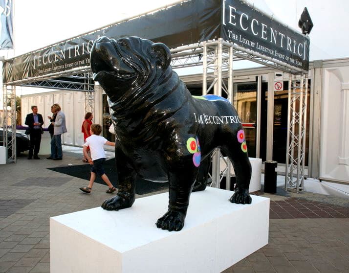 Grande figurine de bouledogue américain en édition pop-art. 2 Duża figura pies bulldog usa - edycja pop-art