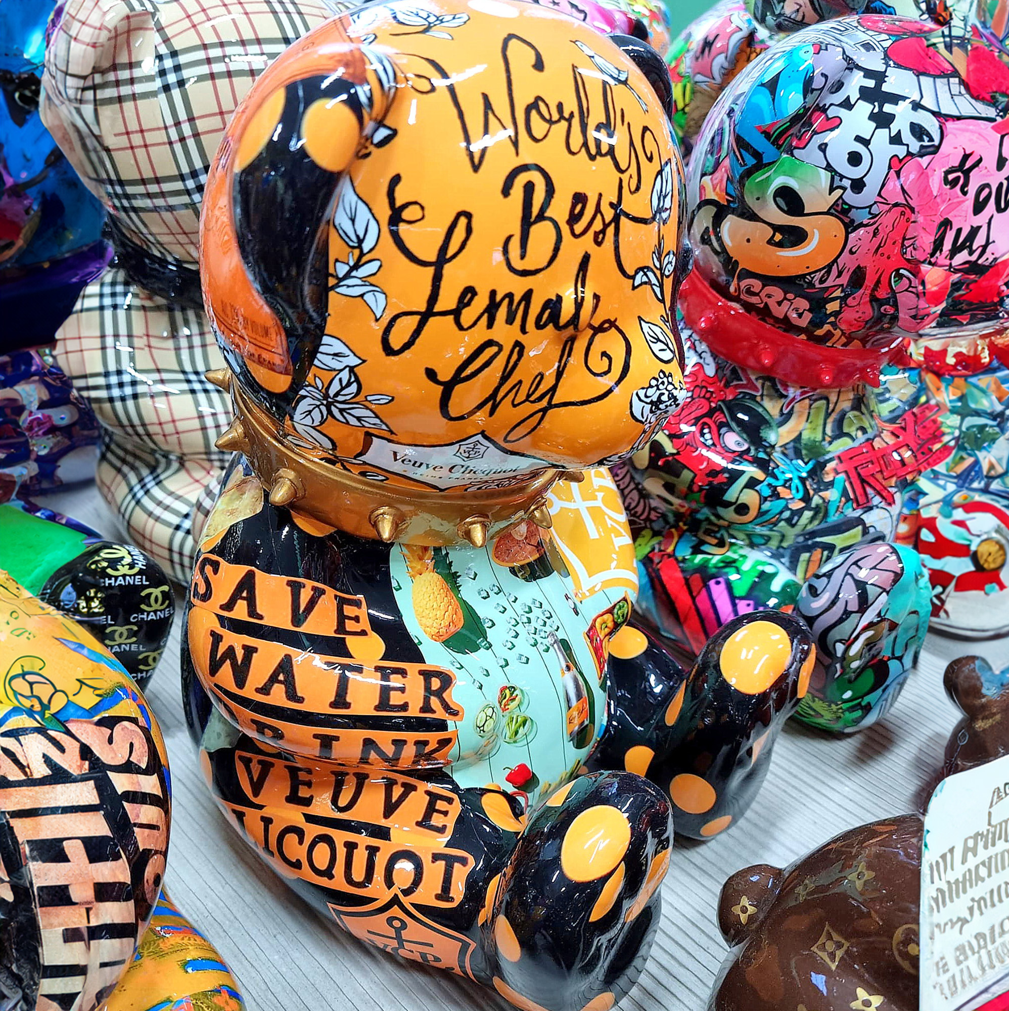 Figura dekoracyjna Miś Teddy - pop-art 2 Figura dekoracyjna Miś Teddy - pop-art