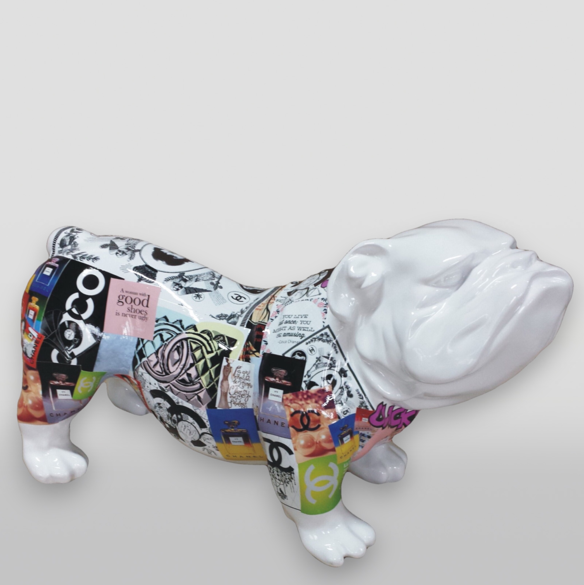 pies Figura dekoracyjna Bulldog angielski - edycja pop-art 1 pies Figura dekoracyjna Bulldog angielski - edycja pop-art