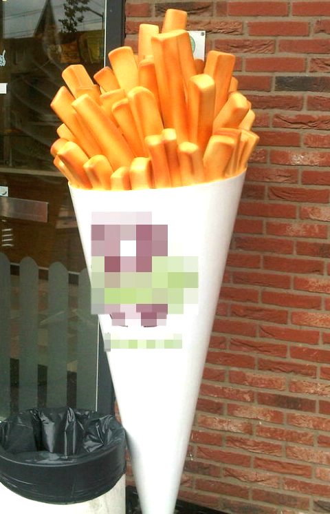 Reklamowe frytki wiszące z uchwytem 4 Reklamowe frytki wiszące z uchwytem