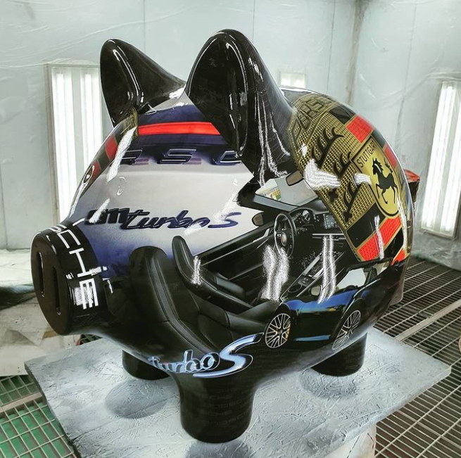 Piggy Bicgy Grande Figure 3D 1 duża świnka skarbonka - laminat