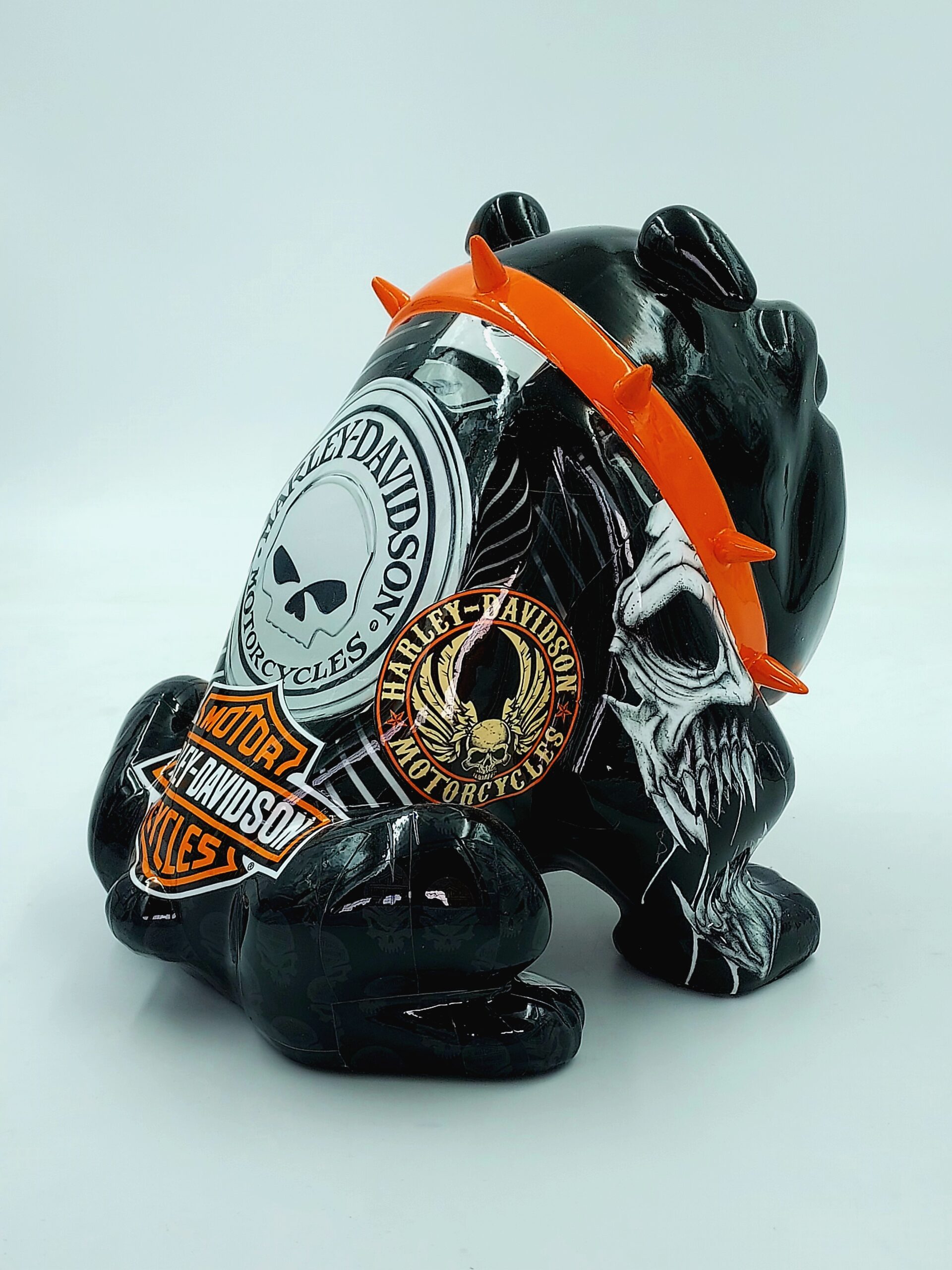 Chien Bulldog Avella 55cm - Harley Davidson 3 pies Bulldog Avella 55cm - Harley Davidson