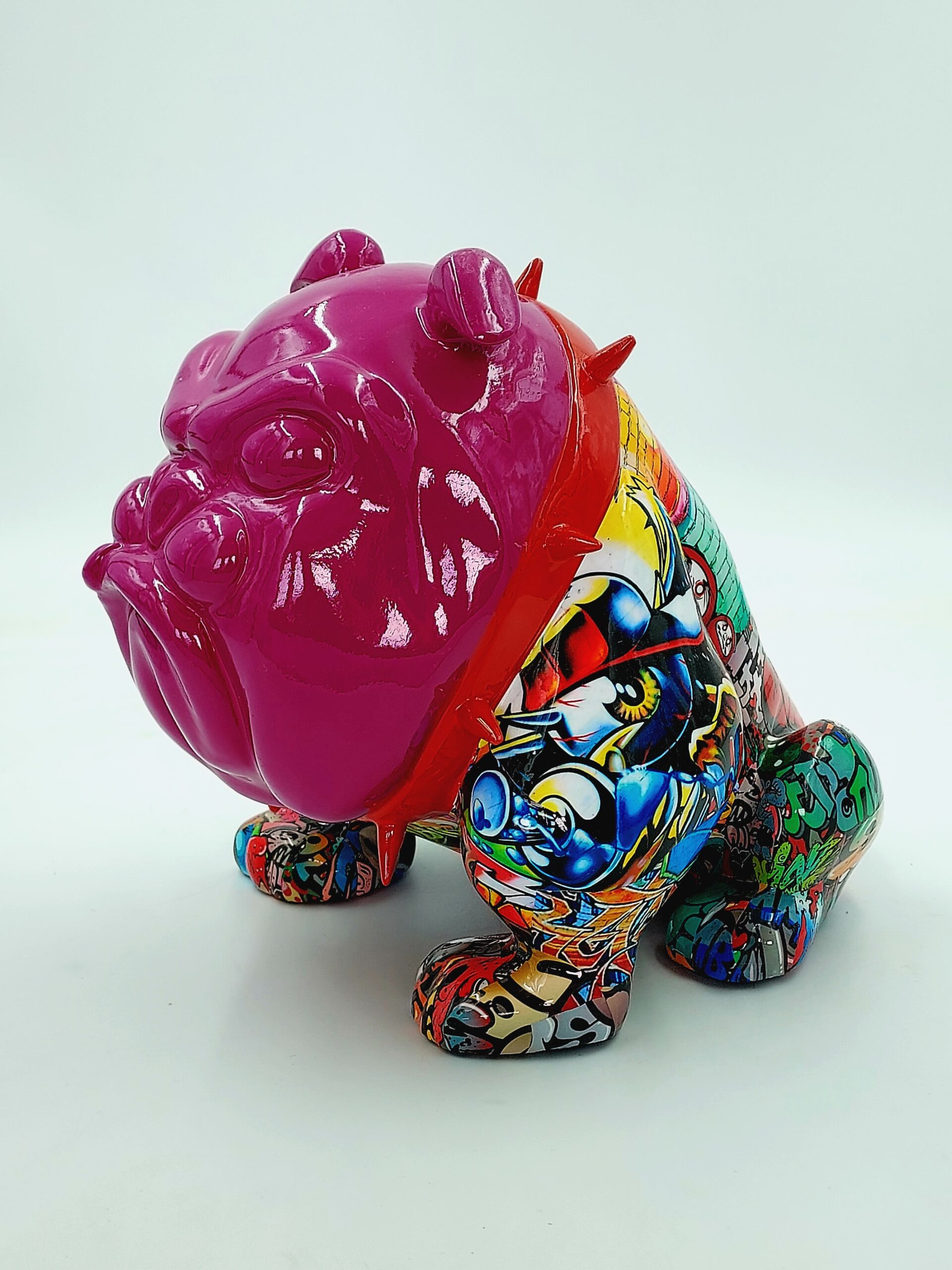 Chien Bulldog Avella 55cm - Graffiti 1 pies Bulldog Avella 55cm - Graffiti