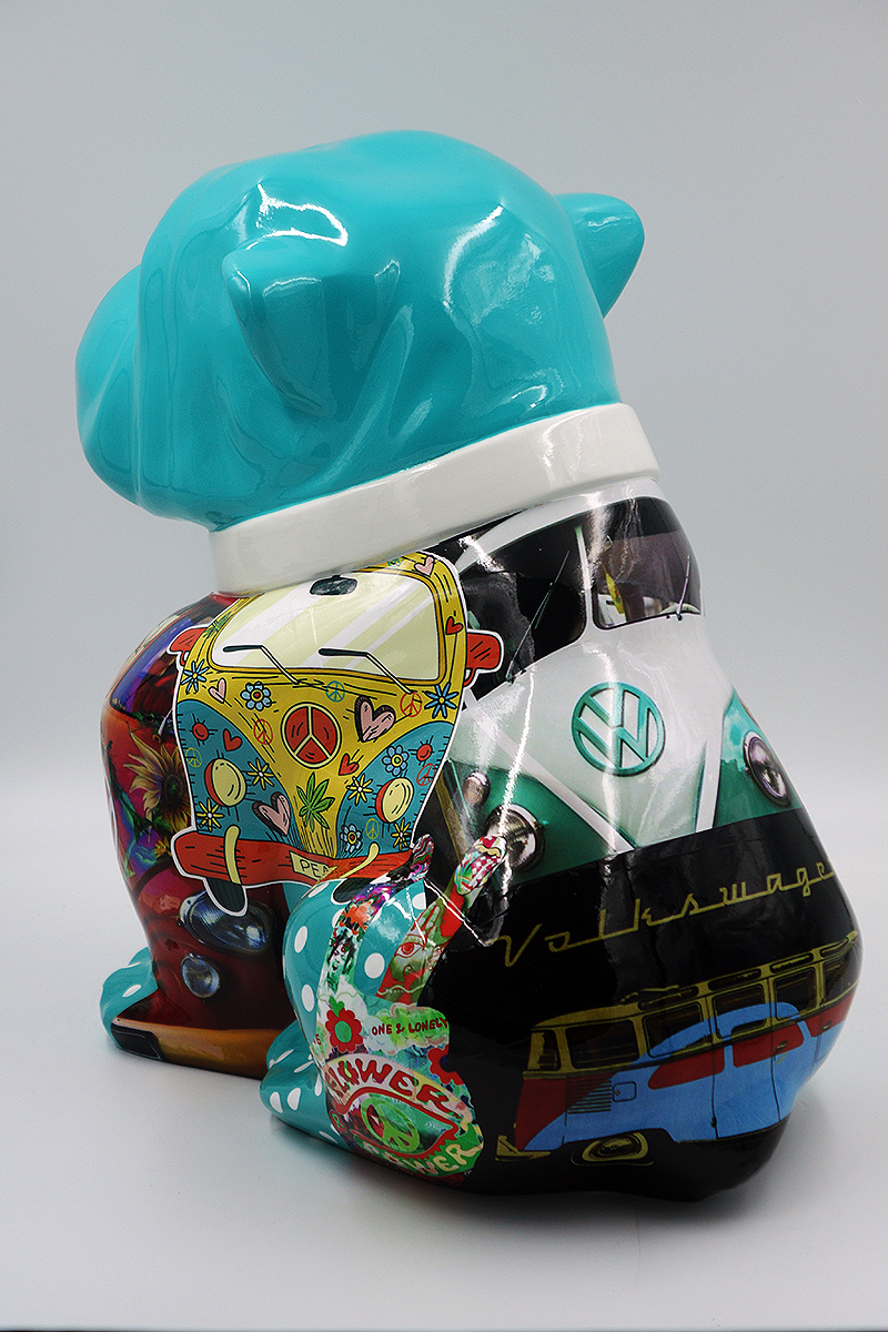 Chien Bulldog Angelo 60cm - Volkswagen 2 pies Bulldog Angelo 40cm - Volkswagen