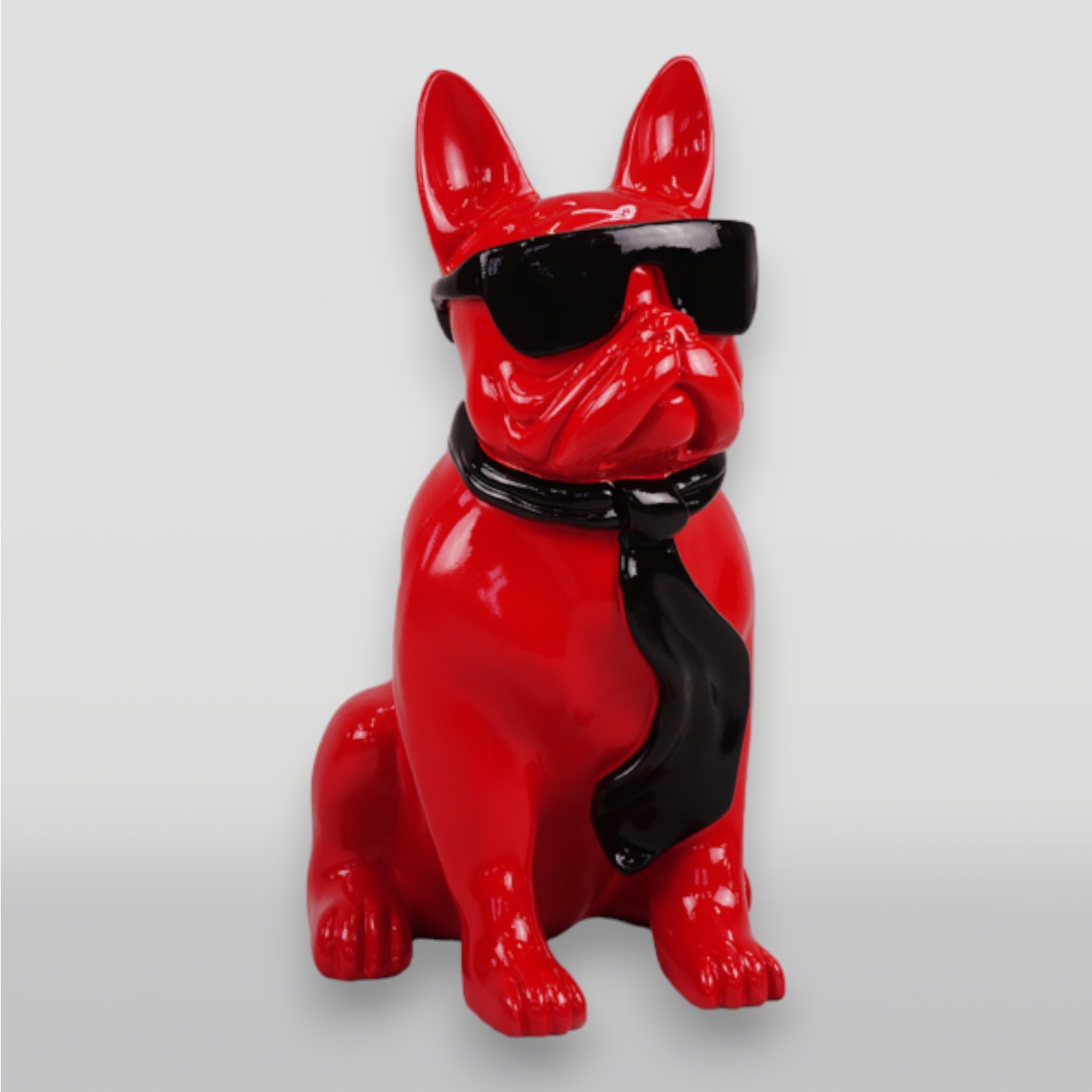 Petit bulldog cravate avec lunettes - une couleur 2 Mały bulldog krawat w okularach - jeden kolor