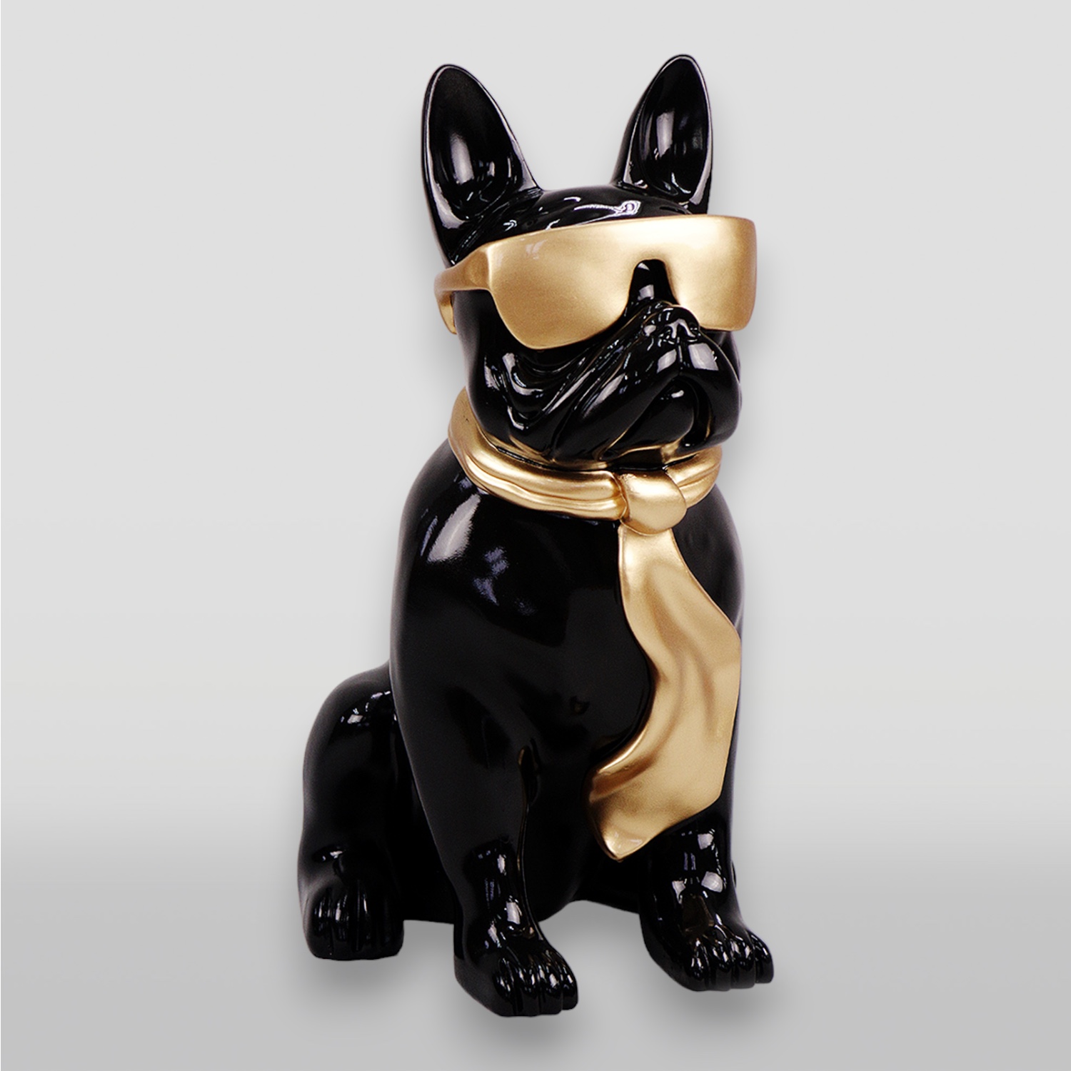 Petit bulldog cravate avec lunettes - une couleur 1 Mały bulldog krawat w okularach - jeden kolor