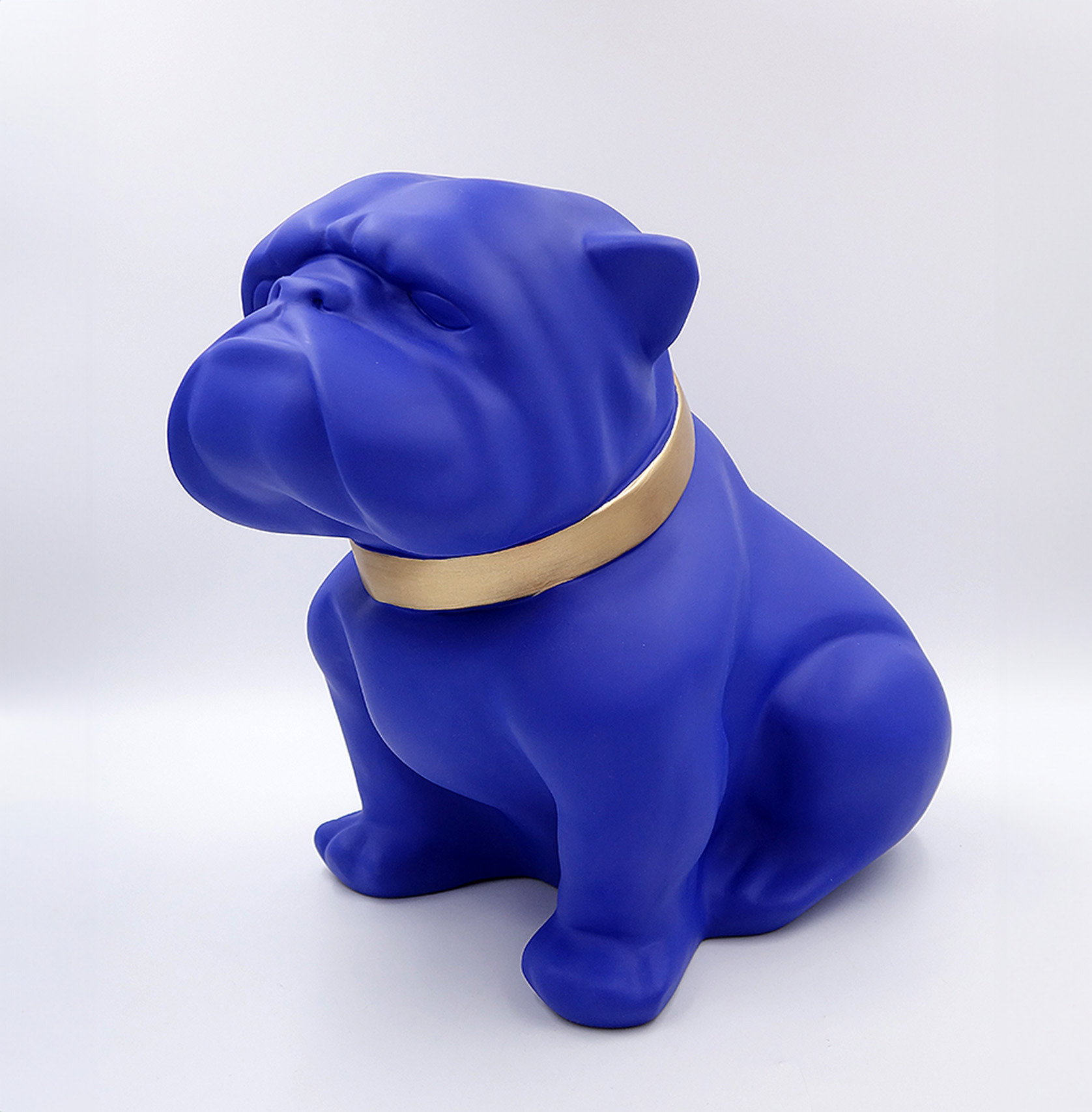 Chien Bulldog Angelo 40cm - Peinture mate 1 pies Bulldog Angelo 40cm - malowanie mat