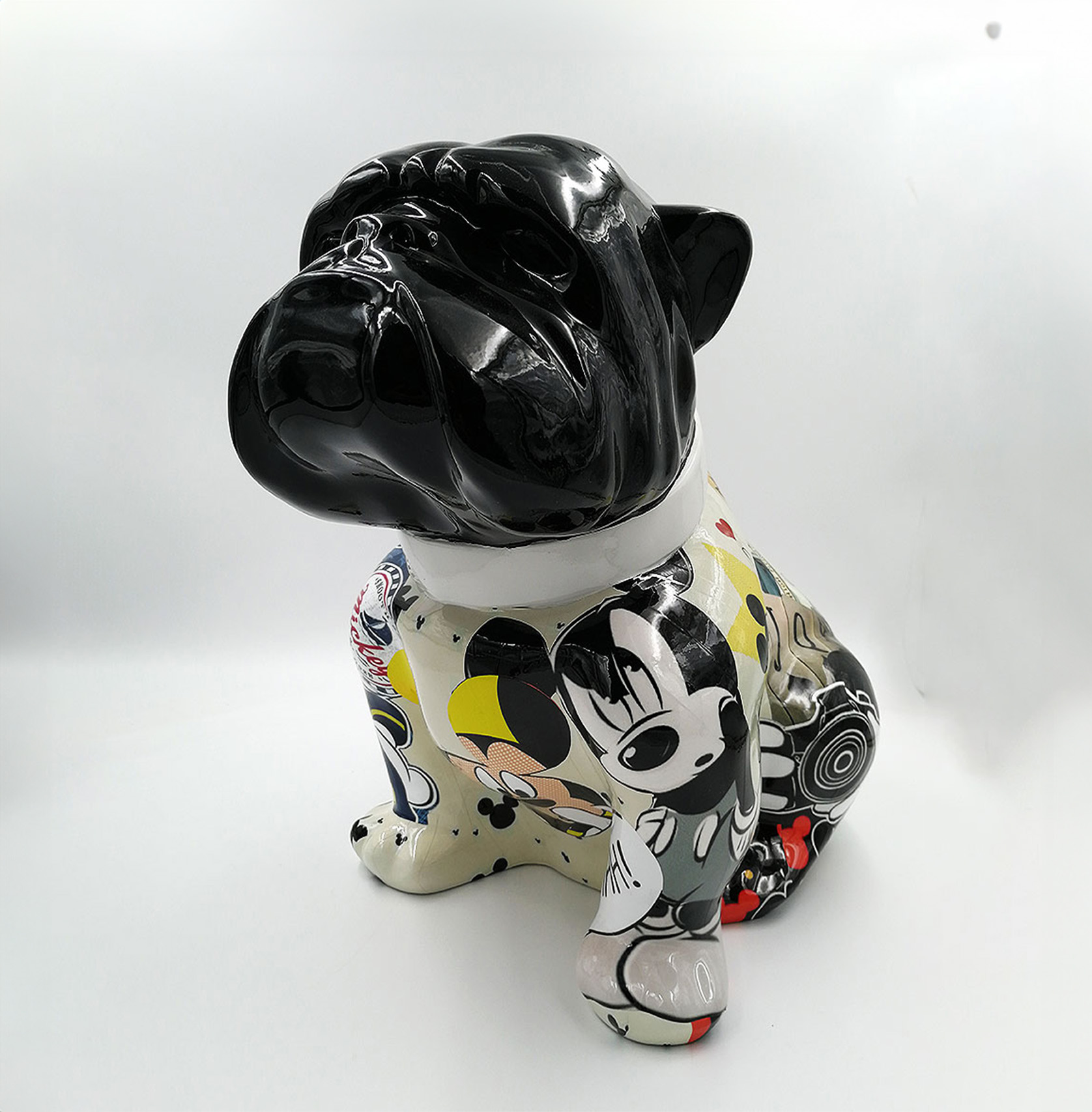 Chien Bulldog Angelo 40cm - Mickey Mouse 1 pies Bulldog Angelo 40cm - Mickey Mouse