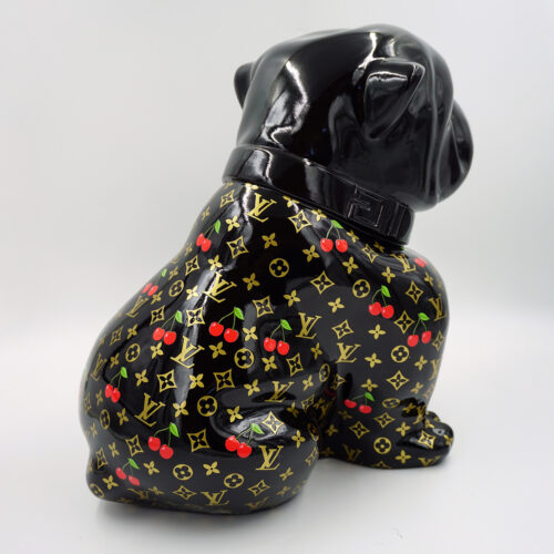 pies Bulldog Angelo 60cm - Monogram wiśnie