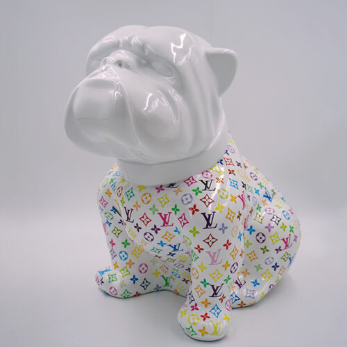 pies Bulldog Angelo 60cm - Kolorowy Monogram