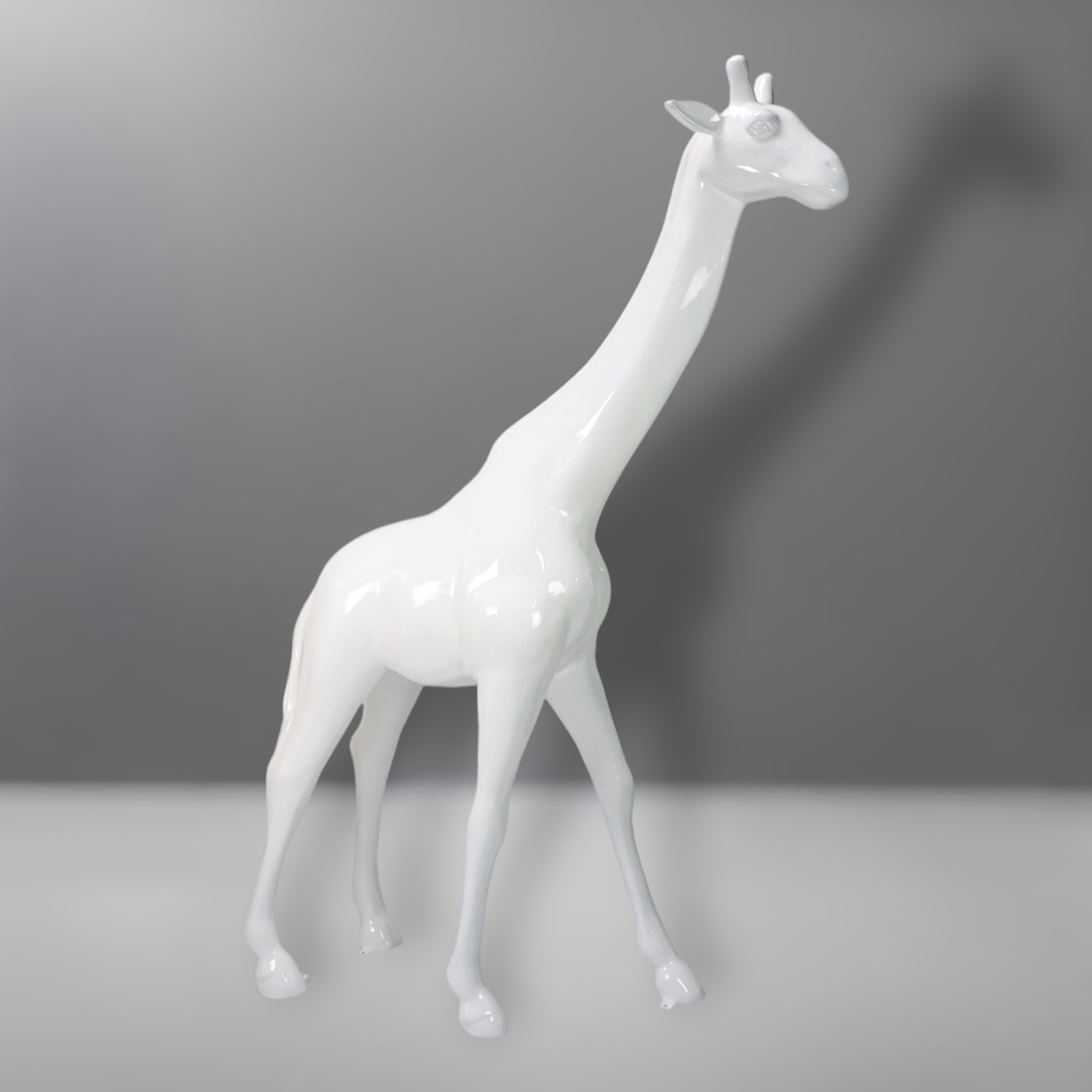 Grande girafe de 230 cm en version blanche 1 Duża żyrafa 230cm wersja biała