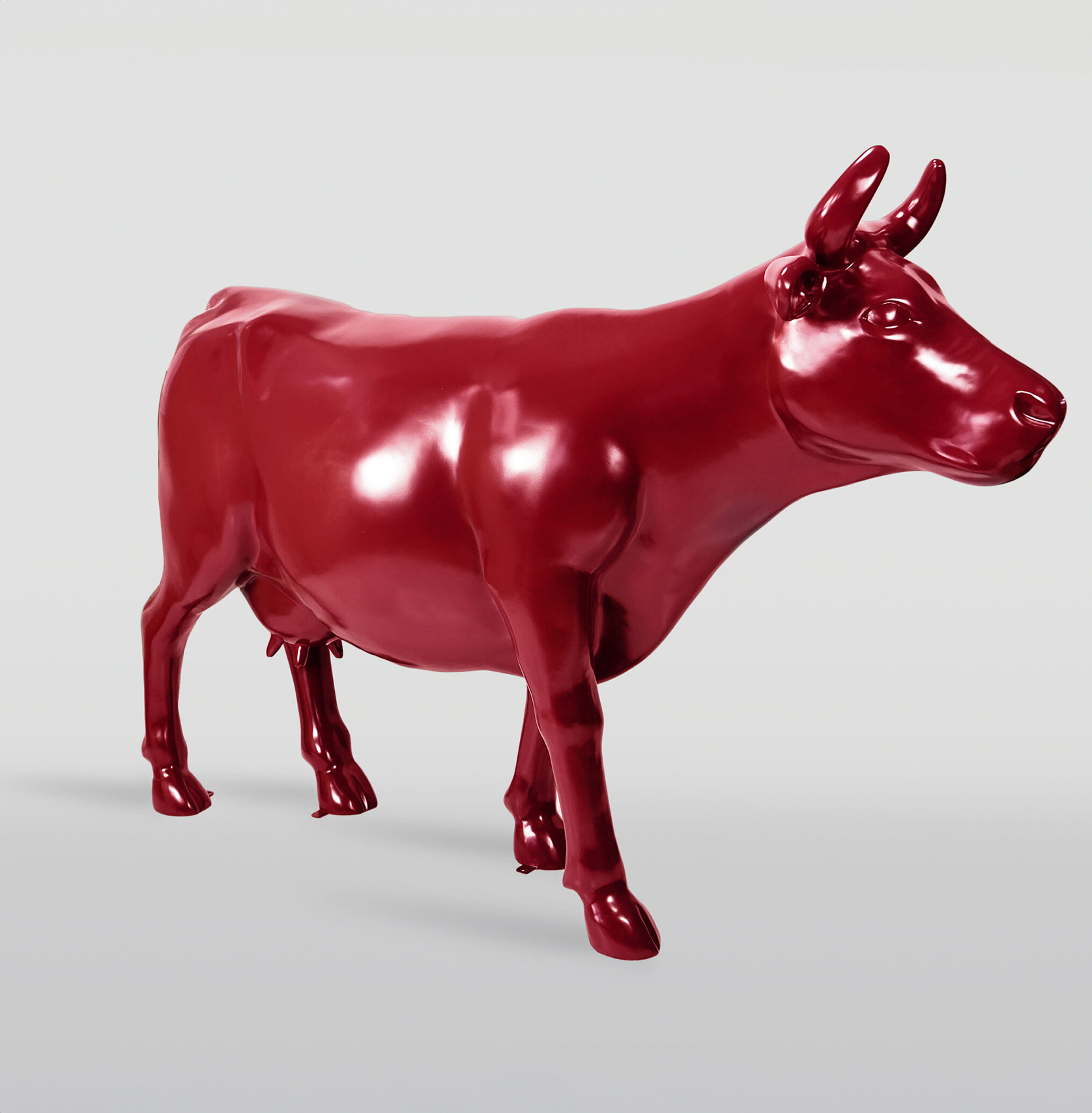 Grande figurine de vache - monochrome 1 Duża figura krowy - jednokolorowa