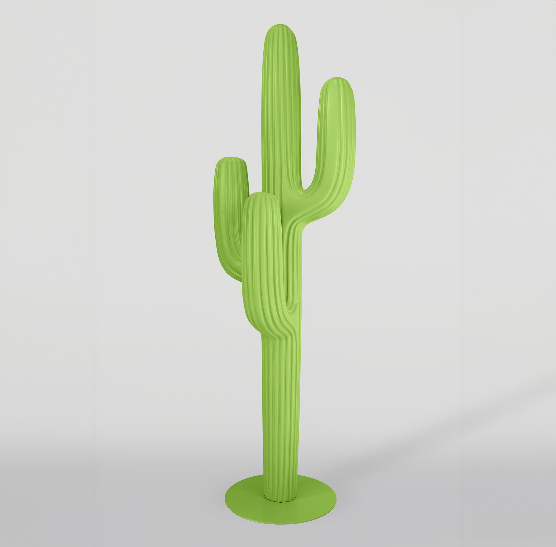 Porte-manteau vert pastel - cactus 1 Pastelowo zielony wieszak - kaktus