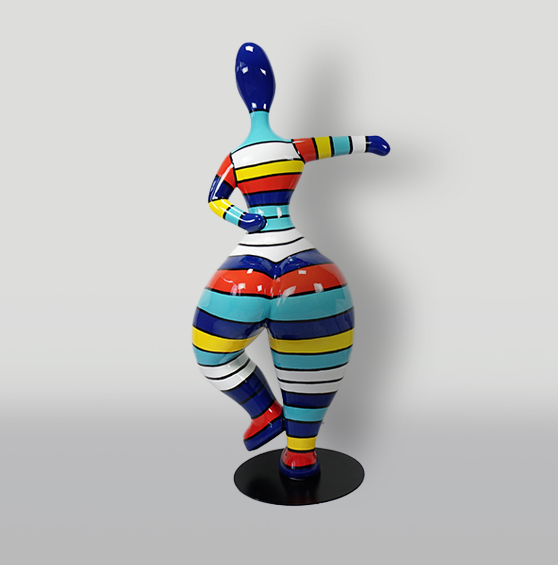 Grande figurine de poupée à rayures 2 Duża figura lalki w paski