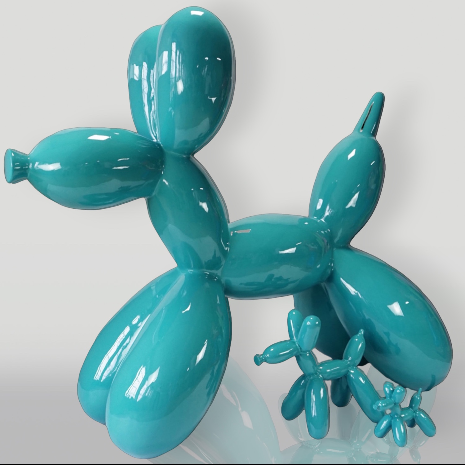 Chien en Ballon Petite Figurine Décorative - Turquoise 3 Balonowy Pies Duża Figura Dekoracyjna - Turkusowy