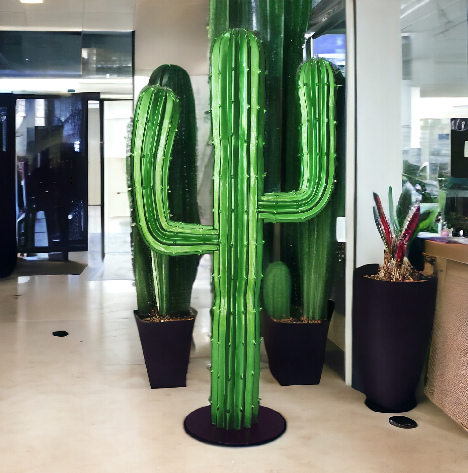 Cactus 180 cm - Perle Verte Monocouleur 1 Kaktus 180 cm - Zielona perła monokolor