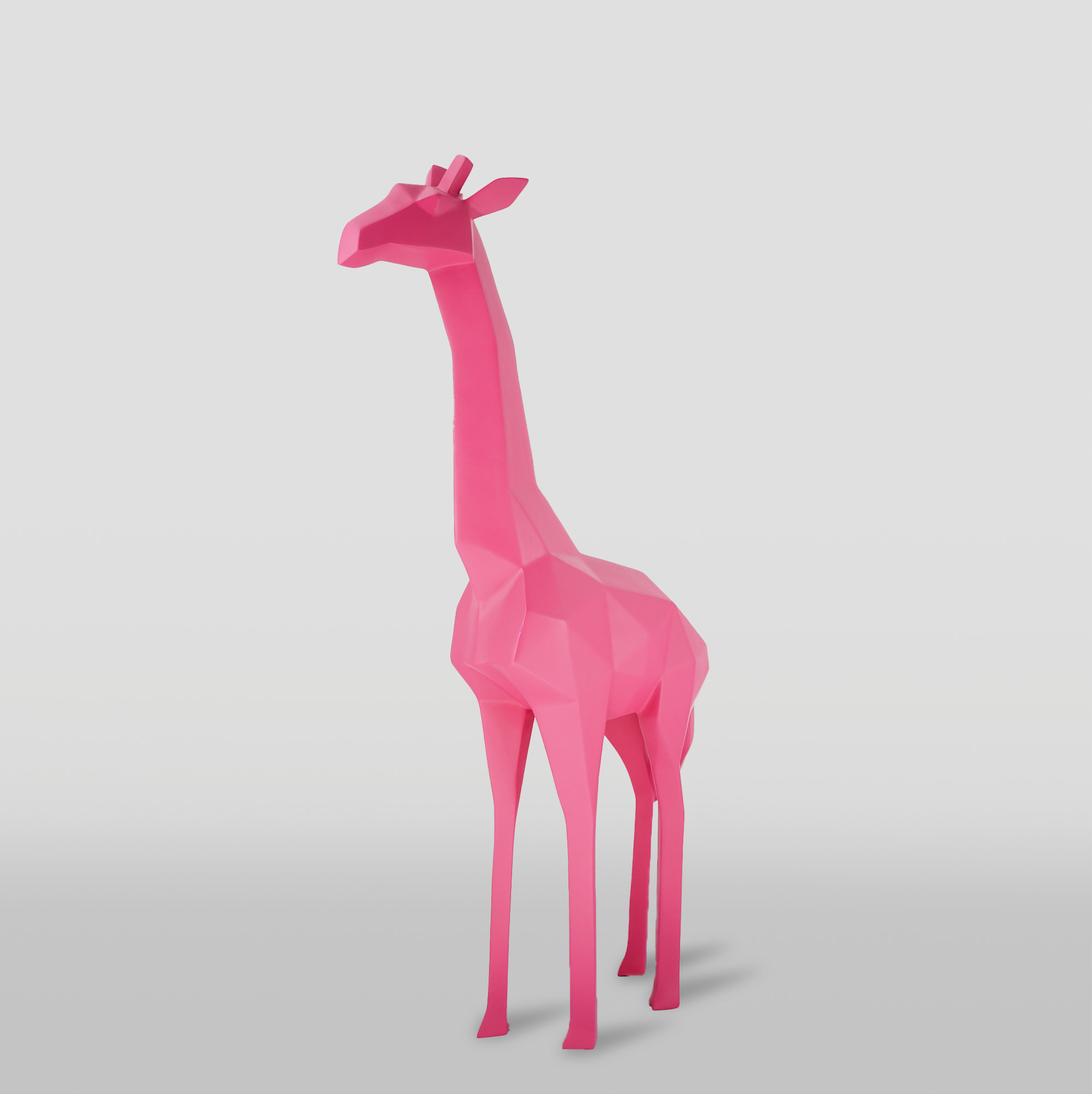Petite Figurine Girafe Géométrique Rose 1 Mała Figura Żyrafa Geometryczna Różowa